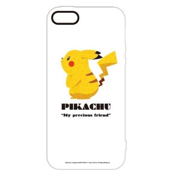 Photo1: Pokemon 2013 iPhone 5 5s Mobile Phone Soft Cover Pikachu White (1)