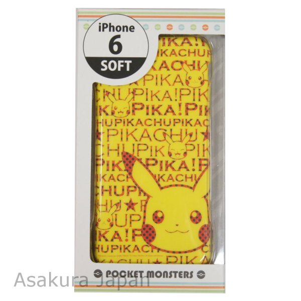 Photo2: Pokemon 2014 iPhone 6 Soft Case Pikachu logo PIKA! Jacket Cover (2)