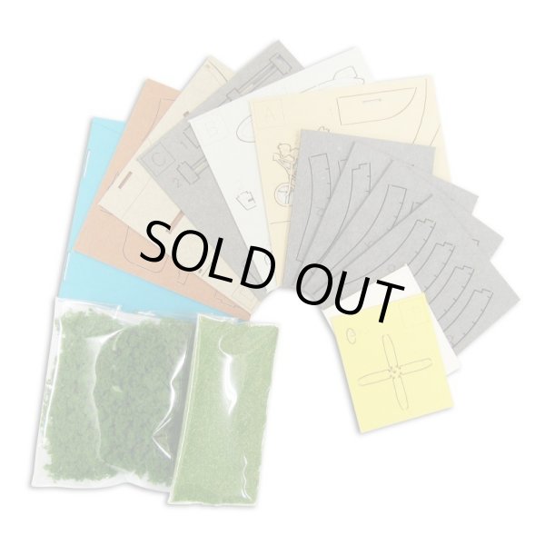 Photo3: Studio Ghibli mini Paper Craft Kit Kiki's Delivery Service 10 "Tombo & Propeller Bicycle" (3)