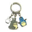 Photo2: Studio Ghibli My Neighbor Totoro Triple Metal Charm Key Chain Sho White Blue Chu Totoro (2)