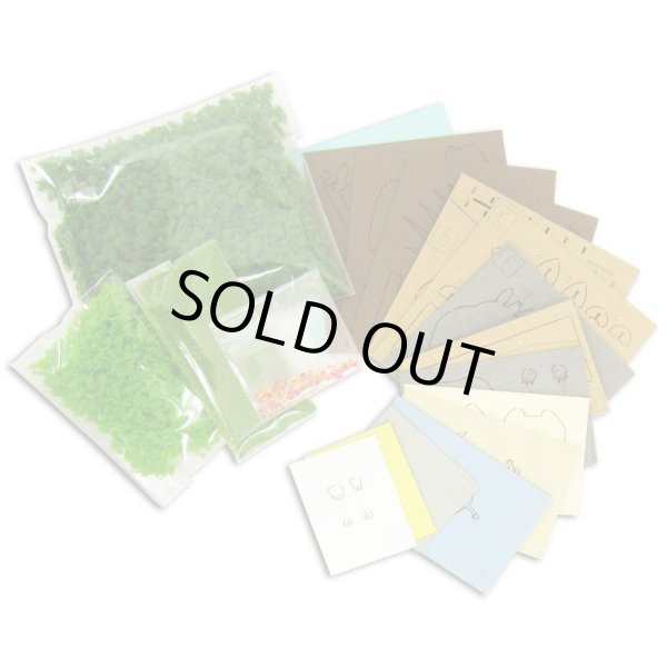 Photo3: Studio Ghibli mini Paper Craft Kit My Neighbor Totoro 05 "Mei Satsuki and Totoro" (3)