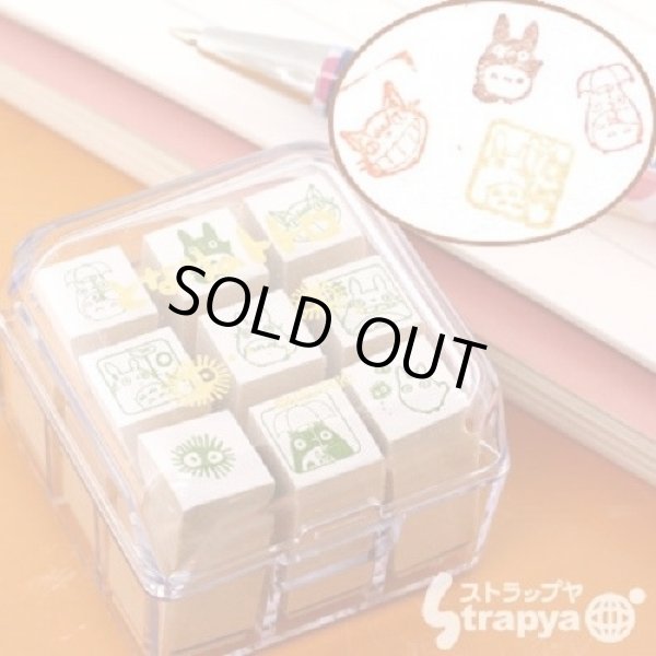 Photo2: Studio Ghibli My Neighbor Totoro mini rubber Stamp set (2)