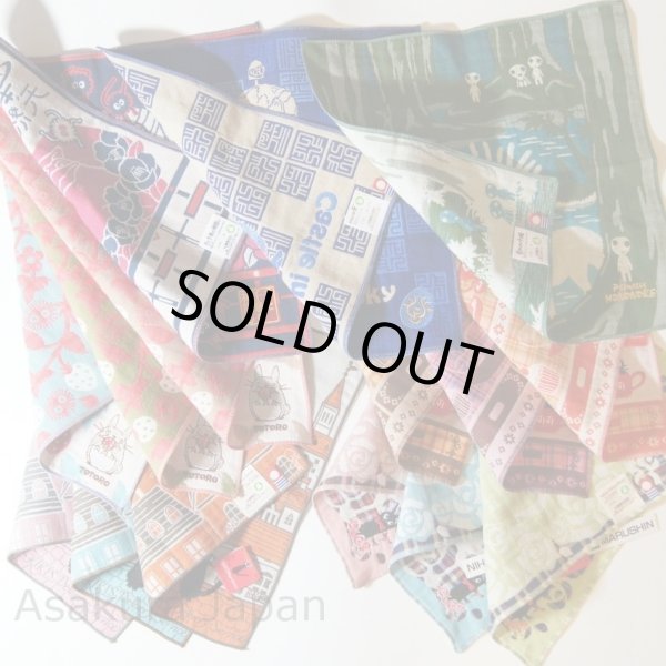 Photo5: Studio Ghibli Spirited Away gauze handkerchief Kaonashi (5)