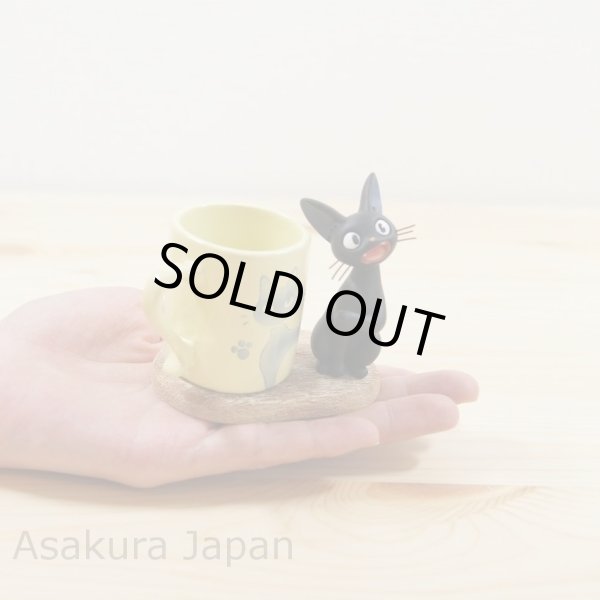Photo4: Studio Ghibli Kiki's Delivery Service FIGURE Mini PLANTER JIJI & CUP (4)