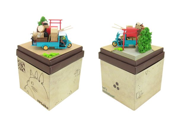 Photo2: Studio Ghibli mini Paper Craft Kit My Neighbor Totoro 01 "Moving" (2)