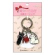 Photo1: Studio Ghibli Kiki's Delivery Service Triple Metal Charm Key Chain Radio Jiji (1)