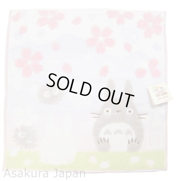 Photo1: Studio Ghibli My Neighbor Totoro Mini Hand Towel cherry-blossom (1)