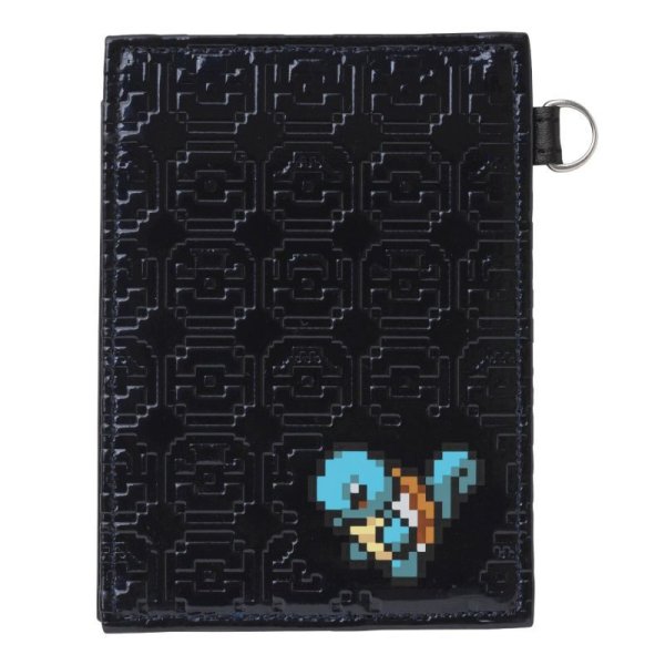 Photo1: Pokemon Center 2015 Pixel design Card Pass Case Black Squirtle dot (1)