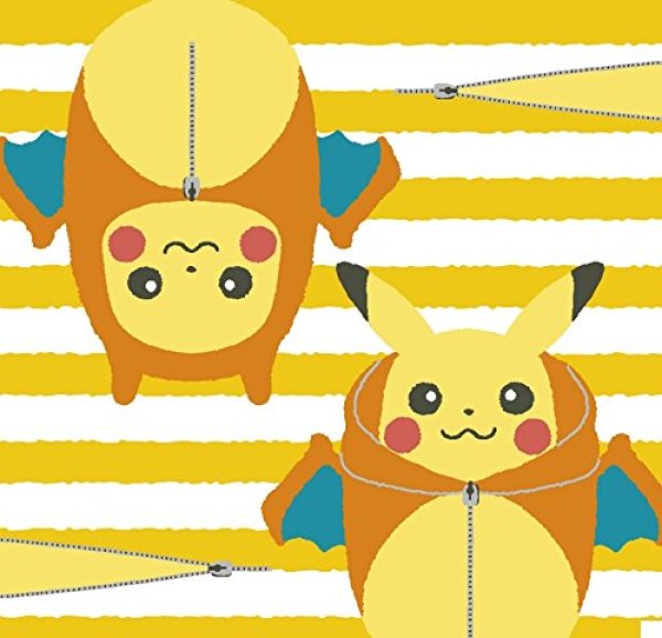 Photo1: Pokemon 2015 Pikachu Nebukuro Sleeping Bag Collection Hand Towel Charizard (1)