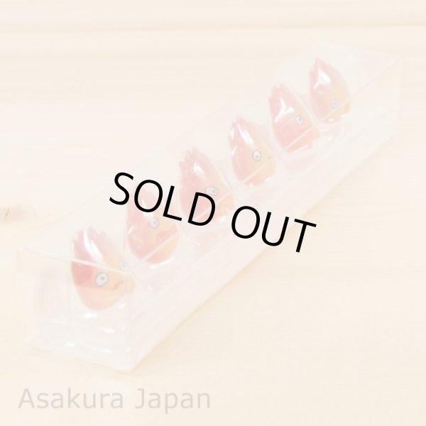 Photo2: Studio Ghibli Howl's Moving Castle Calcifer mini Figure 6 pieces (2)