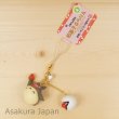 Photo2: Studio Ghibli My Neighbor Totoro Japanese sweets Figure strap ICHIGO-DAIFUKU (2)