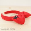 Photo4: Studio Ghibli Kiki's Delivery Service Jiji Ribbon Hair bands Hoop Bow (4)