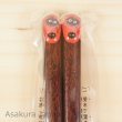 Photo1: Studio Ghibli Chopsticks Pukkuri My Neighbor Totoro Kurosuke Red Adult Size (1)