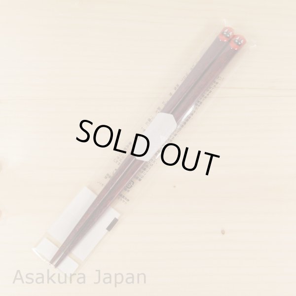 Photo3: Studio Ghibli Chopsticks Pukkuri Kiki's Delivery Service Jiji Red Adult Size (3)