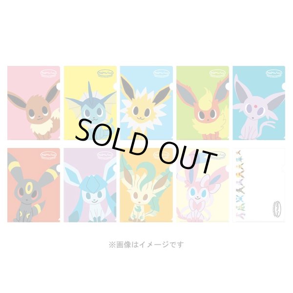 Photo1: Pokemon Center 2015 pokomon time Eevee COLLECTION A4 Size Clear File Folder 10 types set (1)