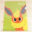 Photo1: Pokemon Center 2015 pokomon time Eevee COLLECTION A4 Size Clear File Folder Flareon (1)