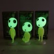 Photo5: Studio Ghibli Princess Mononoke Bobble Head KODAMA Night-Glow Figure sit Ver. (5)