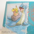 Photo2: Pokemon Center Online 2016 Campaign A4 Size Document Case Blue Pikachu Lapras (2)