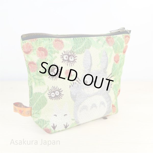 Photo3: Studio Ghibli My Neighbor Totoro Tapestry Pouch case kurosuke (3)