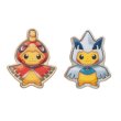 Photo1: Pokemon Center 2016 Poncho Pikachu Series Lugia and Ho-oh ver. Pin Badge set Pins (1)