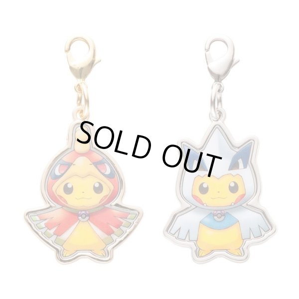 Photo1: Pokemon Center 2016 Poncho Pikachu Series Lugia and Ho-oh ver. Metal Charm Set (1)