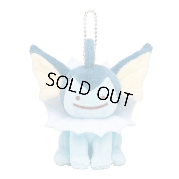 Photo1: Pokemon Center 2016 Transform Ditto Vaporeon Plush Mascot Key Chain (1)