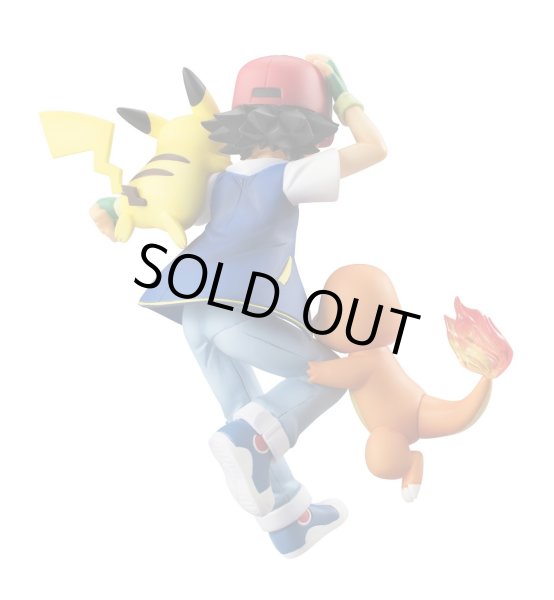 Photo2: MEGAHOUSE G.E.M. SERIES Pokemon Ash & Pikachu & Charmander PVC Figure (2)