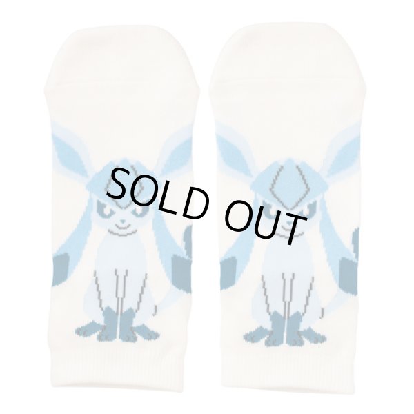 Photo1: Pokemon Center 2016 Evolutions Short Socks for Women 23 - 25cm 1 Pair Glaceon (1)