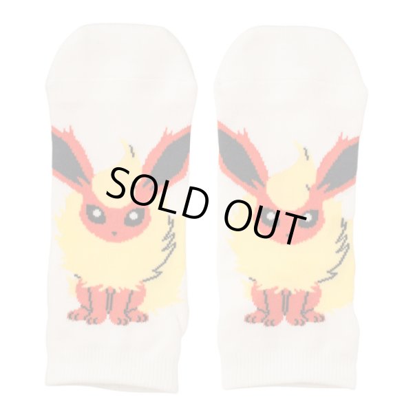 Photo1: Pokemon Center 2016 Evolutions Short Socks for Women 23 - 25cm 1 Pair Flareon (1)