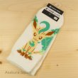 Photo2: Pokemon Center 2016 Evolutions Short Socks for Women 23 - 25cm 1 Pair Leafeon (2)