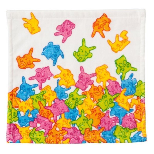 Photo1: Pokemon Center 2016 Pikachu Gummi Candy Hand Towel Handkerchief (1)