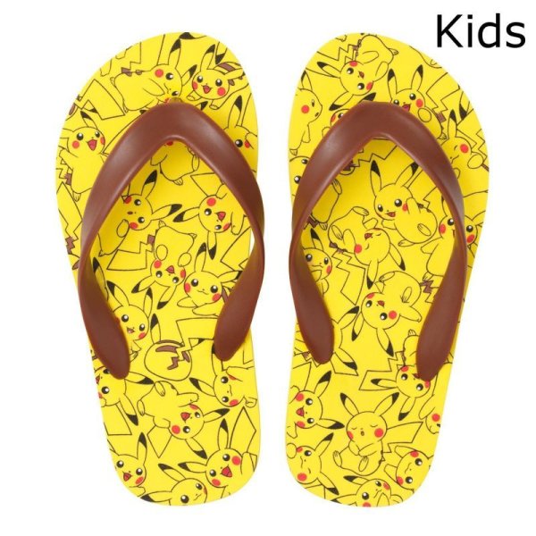 Photo1: Pokemon Center 2016 Beach sandals Pikachu ga ippai Kids size 19cm (1)