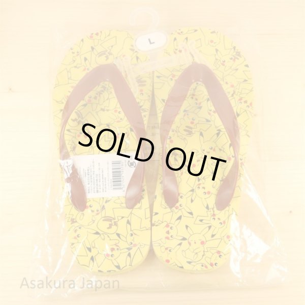 Photo3: Pokemon Center 2016 Beach sandals Pikachu ga ippai L size 26cm (3)