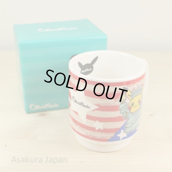 Photo3: Pokemon Center 2016 World Pikachu Mug Ceramic cup USA ver. United States America (3)