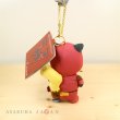 Photo3: Pokemon Center 2016 SECRET TEAMS Team Magma Pikachu Plush Mascot Keychain (3)