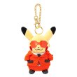 Photo1: Pokemon Center 2016 SECRET TEAMS Team Flare Pikachu Plush Mascot Keychain (1)