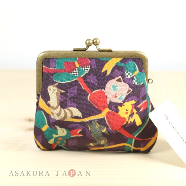 Photo2: Pokemon Center 2016 Japanese Pattern Gamaguchi coin case #2 Bow (2)