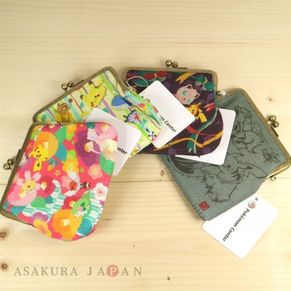 Photo5: Pokemon Center 2016 Japanese Pattern Gamaguchi coin case #2 Bow (5)