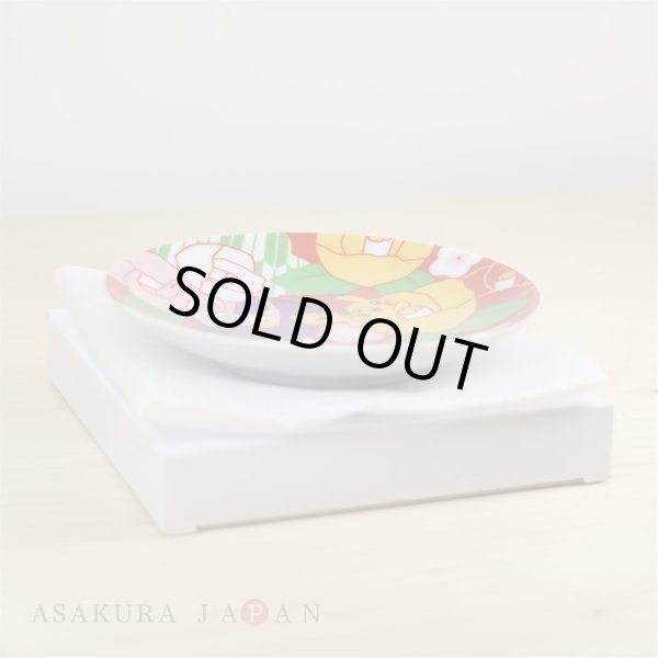 Photo4: Pokemon Center 2016 Japanese Pattern Small plate #1 Plum Camellia (4)