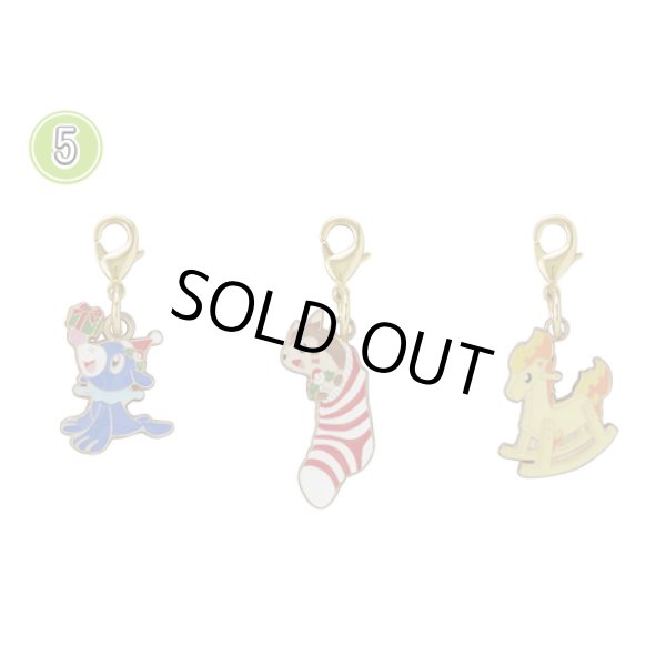 Photo1: Pokemon Center CHRISTMAS 2016 Metal Charm #5 Popplio Furret Ponyta set (1)