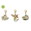 Photo1: Pokemon Center CHRISTMAS 2016 Metal Charm #3 Rowlet Flygon Snorlax set (1)