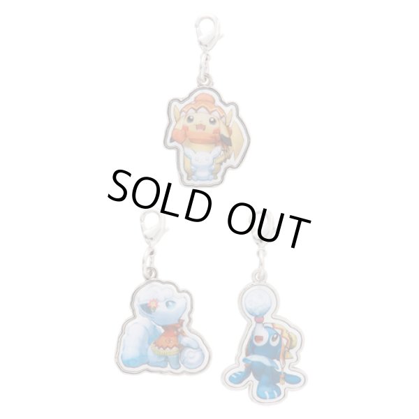 Photo1: Pokemon Center 2016 Sapporo Snow Festival Metal Charm set Pikachu Alola Vulpix Popplio (1)