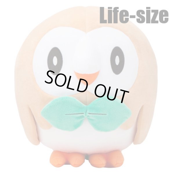 Photo1: Pokemon Center 2016 Rowlet Life-size Plush Toy (1)