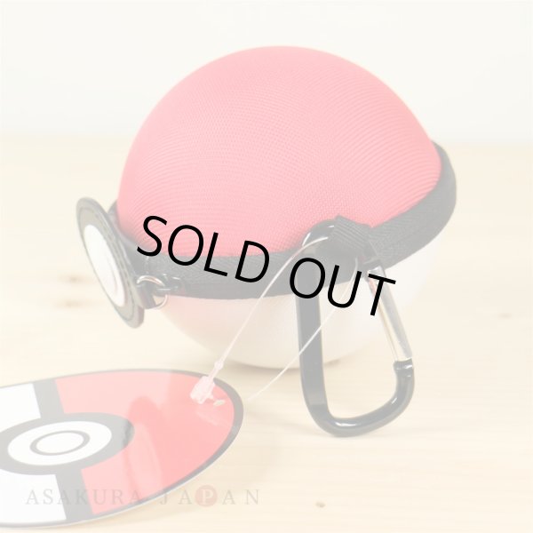 Photo4: Pokemon Center 2017 Monster Ball Hard Pouch case with carabiner key holder (4)