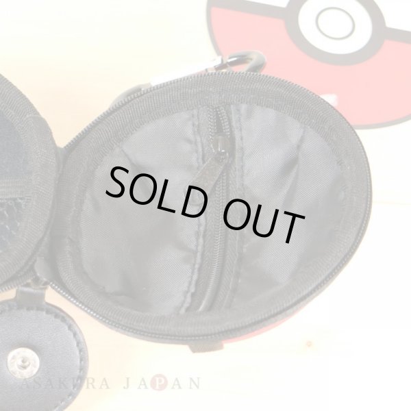 Photo8: Pokemon Center 2017 Monster Ball Hard Pouch case with carabiner key holder (8)