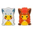 Photo1: Pokemon Center Sapporo 2017 Poncho Pikachu Series Vulpix & Alola Vulpix Pin Badge Pins (1)