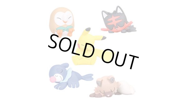 Photo3: Pokemon Good Night Friends Sun & Moon Rowlet Sleeping Figure Takara Tomy (3)