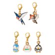 Photo1: Pokemon Center 2016 MOKUROH’S GARDEN Metal Charm Rowlet set (1)