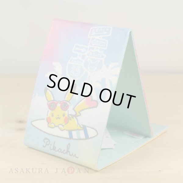 Photo4: POKEMON LOVE IT'S DEMO Folding stand Hand mirror Pikachu (4)