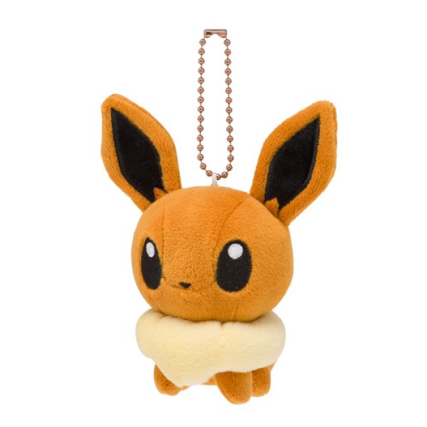 Photo1: Pokemon Center 2017 POKEMON DOLLS Plush Mascot Key Chain Eevee (1)